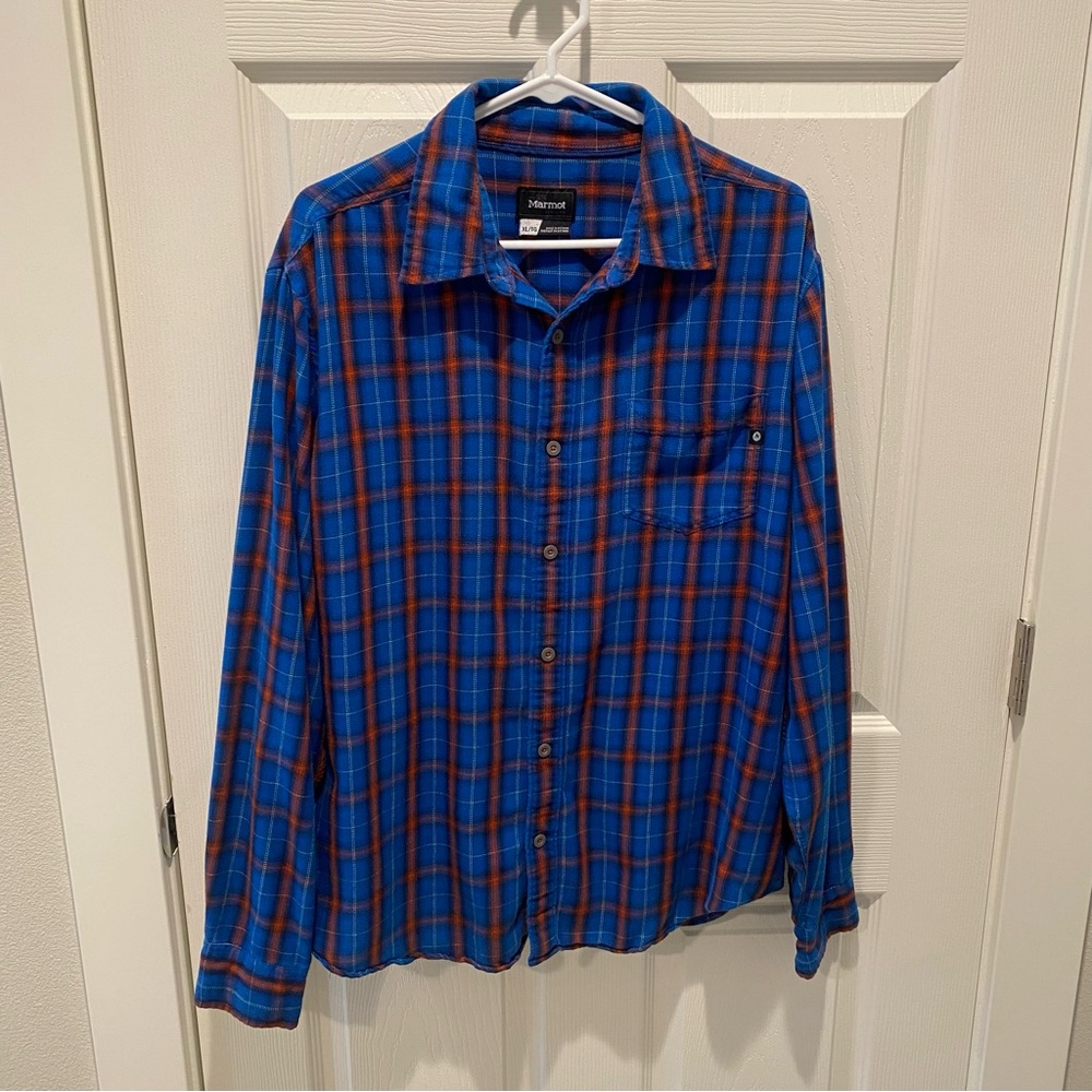 Men’s Extra Large Marmot Flannel Button Down Shirt